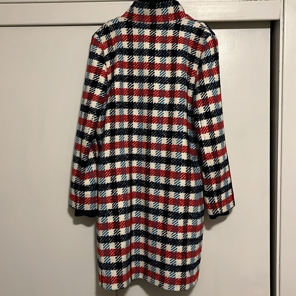 Banana Republic Italian plaid stadium coat   LIKE NEW! Worn once 1/2 tag on - Picture 13 of 13